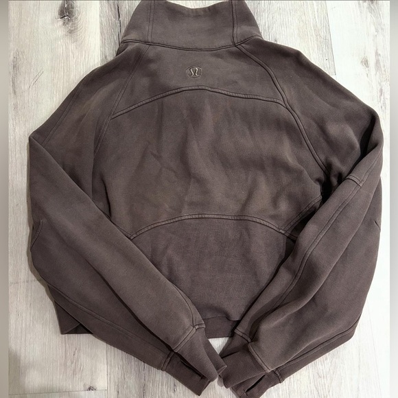 Lululemon Oversized Quarter Zip Scuba in Taupetastic - Picture 2 of 2